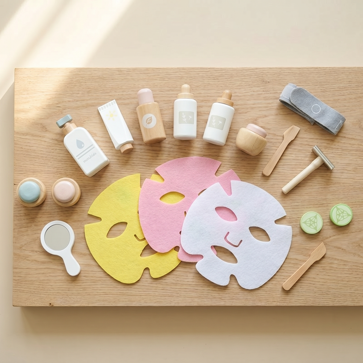 Wooden Spa & Skincare Play Set — Pretend Beauty Kit for Kids by Nunukids