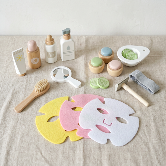 Wooden Spa & Skincare Play Set — Pretend Beauty Kit for Kids by Nunukids