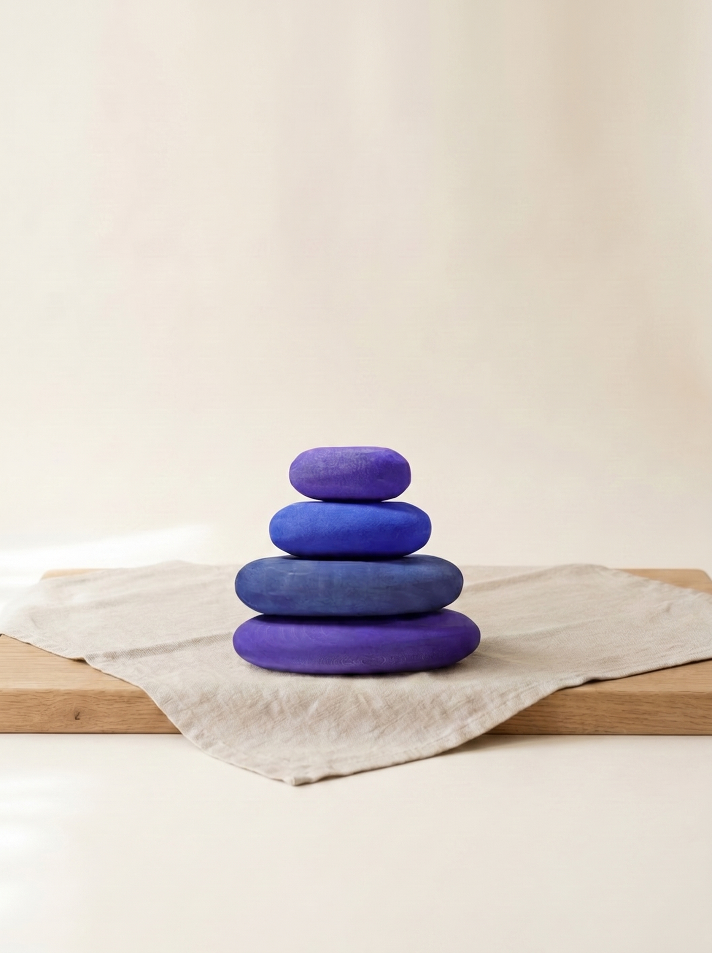 Wooden Stacking Stones — Montessori Balance & Sensory Play Set for Kids