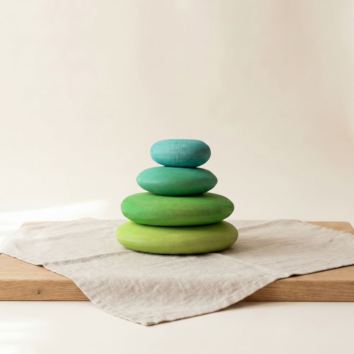 Wooden Stacking Stones — Montessori Balance & Sensory Play Set for Kids