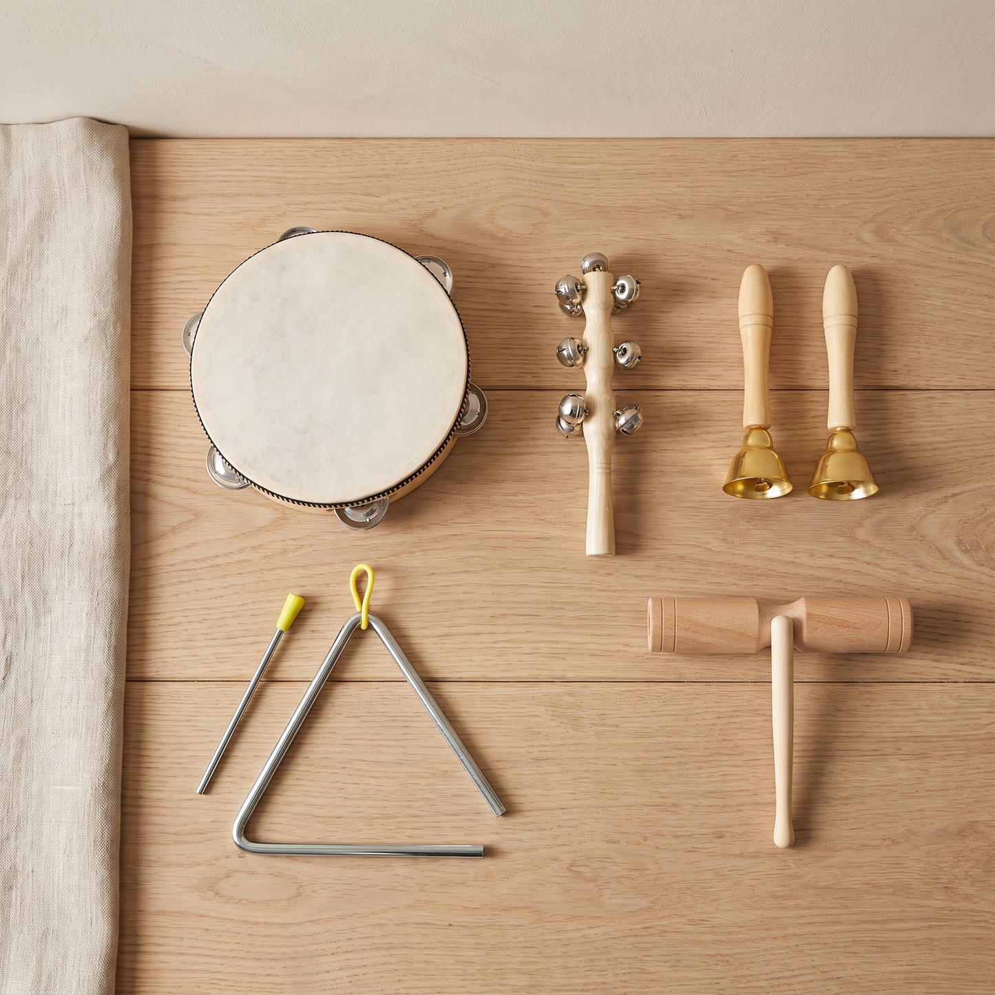 Wooden Orff Percussion Instrument Set — Montessori Music Toy for Kids